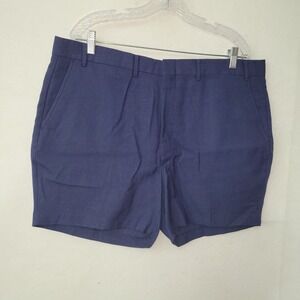 The Fox‎ Collection Mens Vintage Navy Blue Tailored Dress Shorts Size 40 Waist